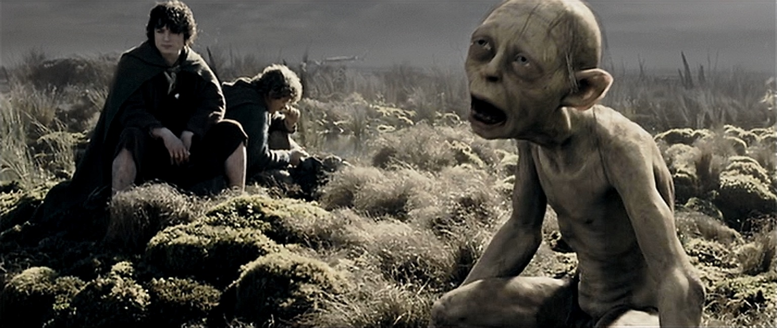 Gollum in 'The Lord of the Rings-The Two Towers' (2002) (Image from